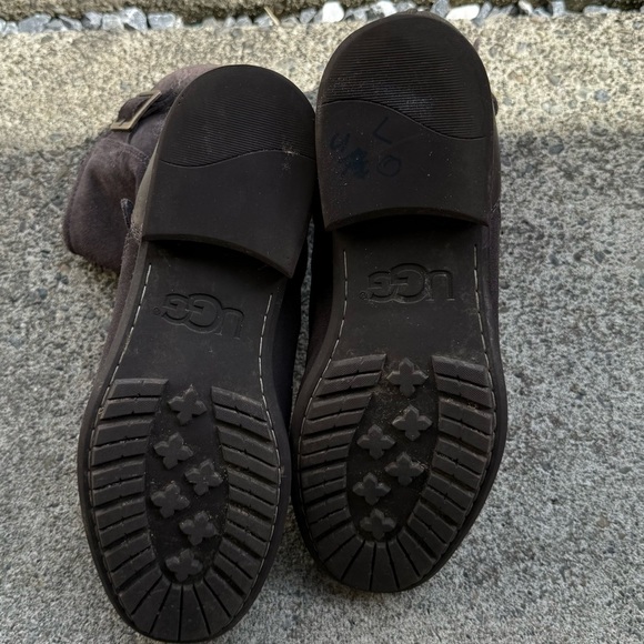 UGG Boots Lancing Dune Brown Leather Cap Toe zippers Ankle 10057614 Mens Sz 11.5 - Picture 8 of 9